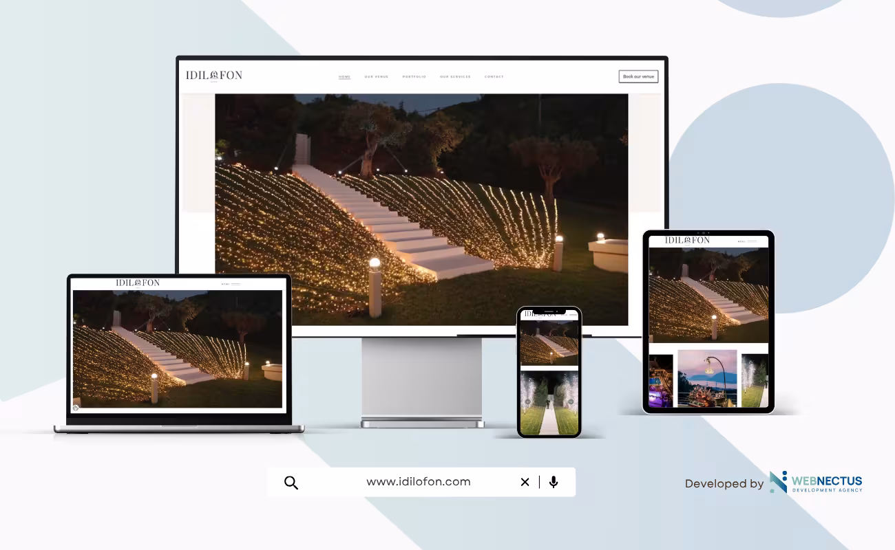website-development-for-the-idilofon-event-venue-webnectus