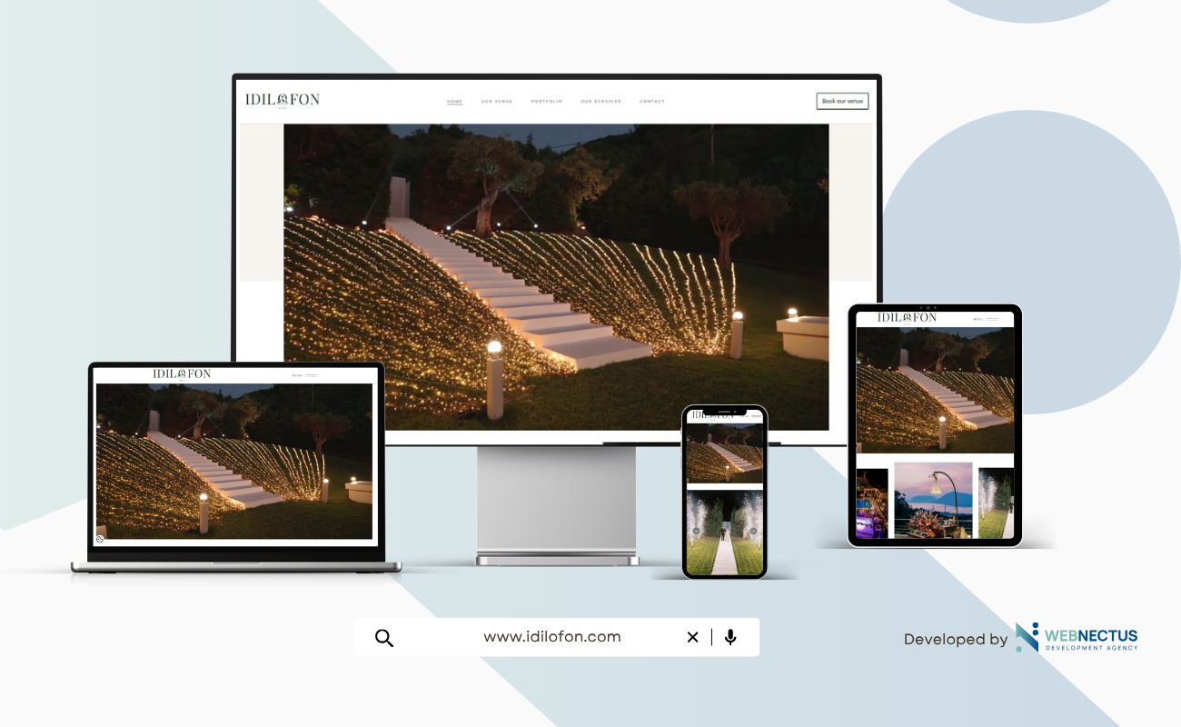 website-development-for-the-idilofon-event-venue-webnectus